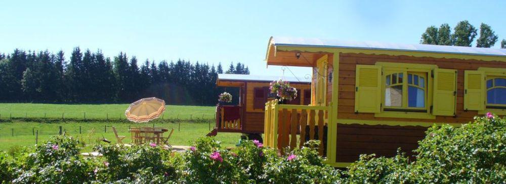 Les Roulottes De La Ferme Des Chanaux Saint-Julien-d'Ance Esterno foto