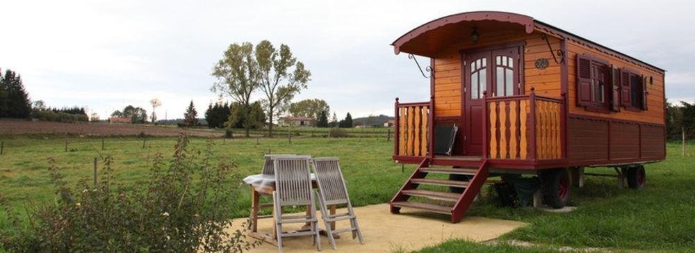 Les Roulottes De La Ferme Des Chanaux Saint-Julien-d'Ance Esterno foto